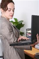Business Woman in Office stock photo