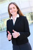 Successful Pretty Business Woman stock photo