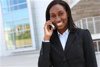 Pretty African Business Woman stock photo