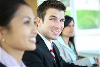 Diverse Attractive Business Team stock photo
